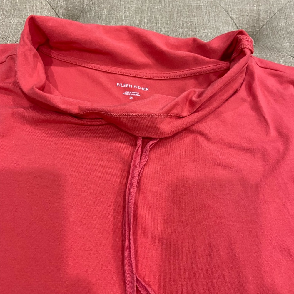 Eileen Fisher top, coral in color not really sure of the exact color! 3X - Picture 7 of 8